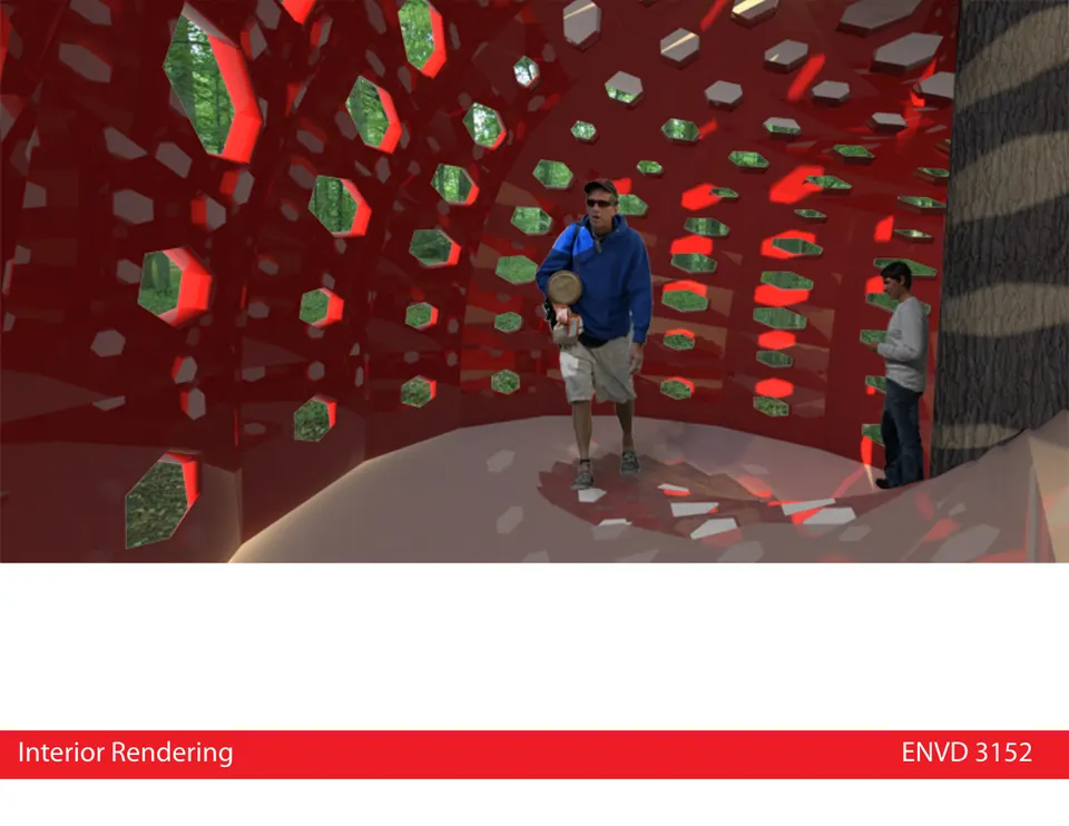 Tree Pod interior rendering