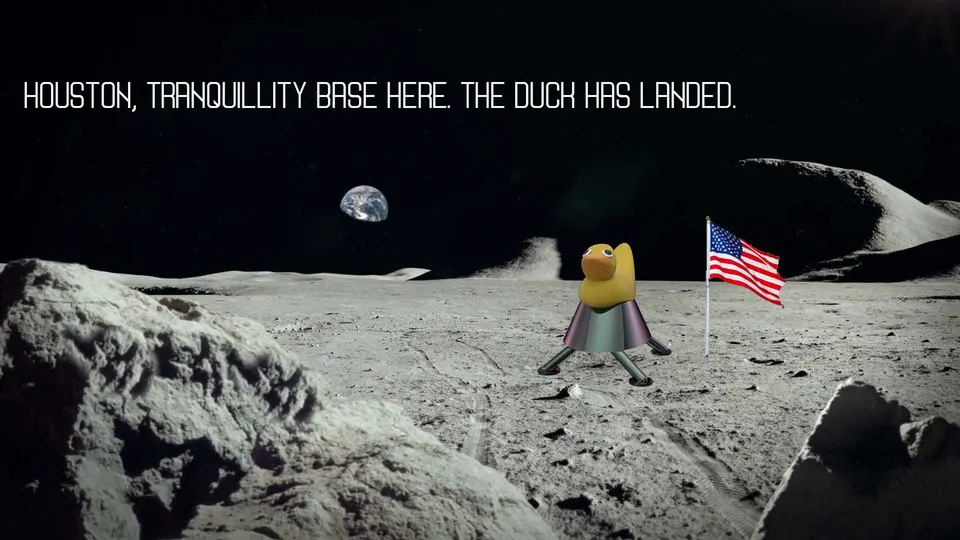 Lunar landing duck