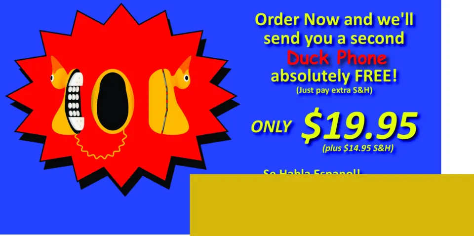 Duck phone infomercial