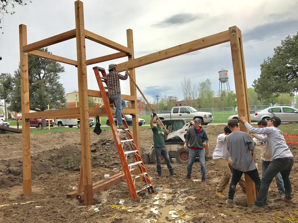 Timber structure construction