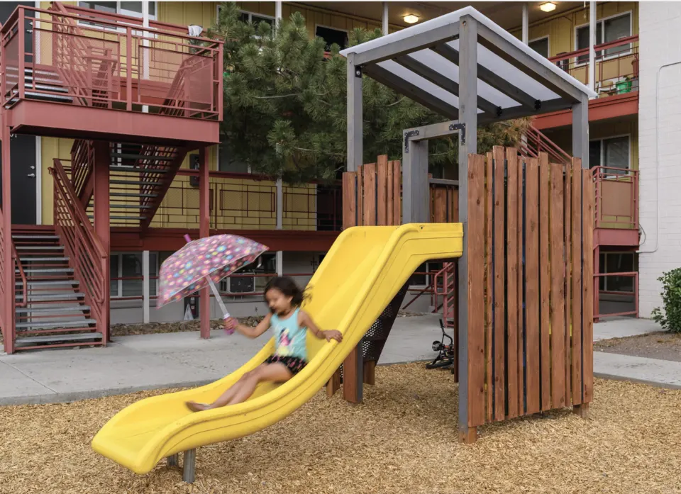 Completed slide structure