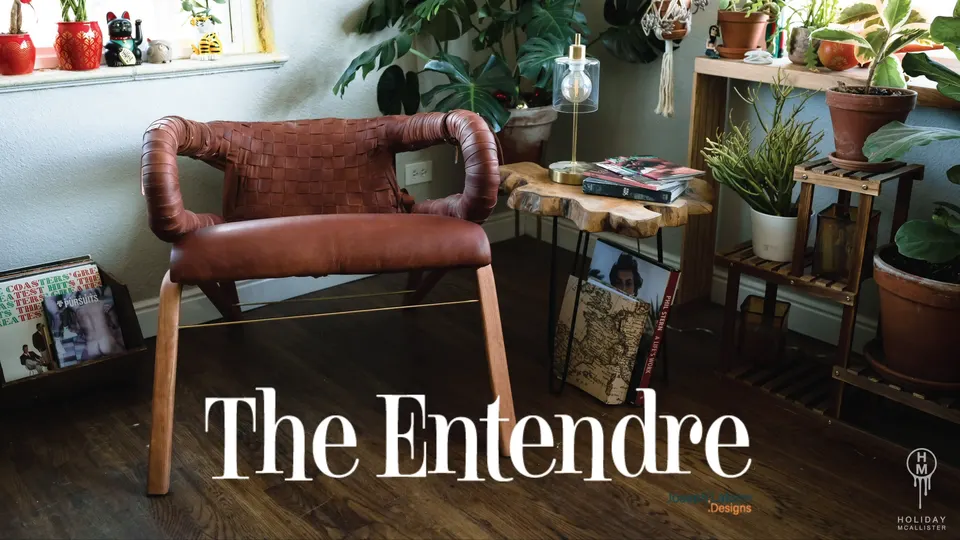 Entendre Chair woven leather detail