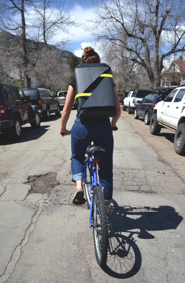 STUDIIO Backpack in use