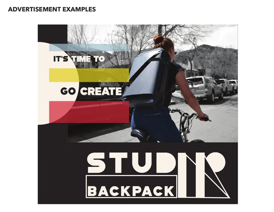 STUDIIO Backpack campaign composition