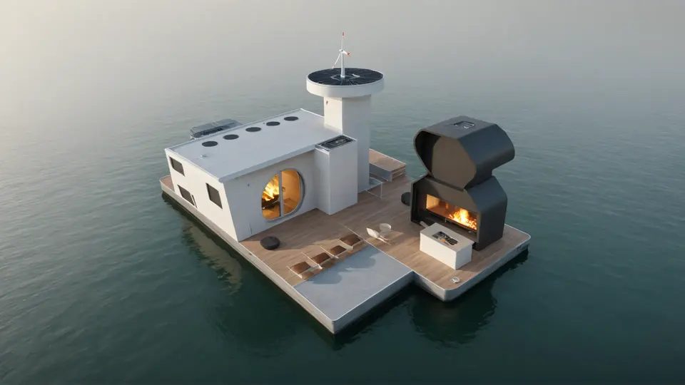 Initial yacht rendering