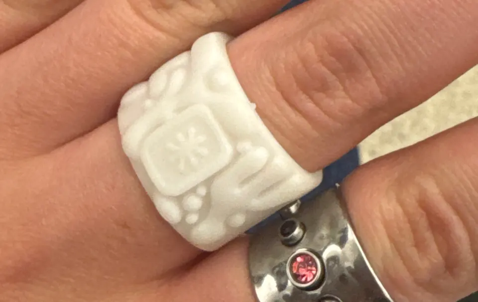 Printed ring detail