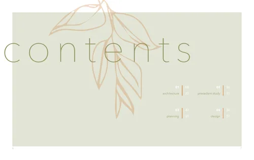 Portfolio Study 03, table of contents