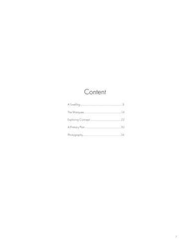 Portfolio Study 04, table of contents