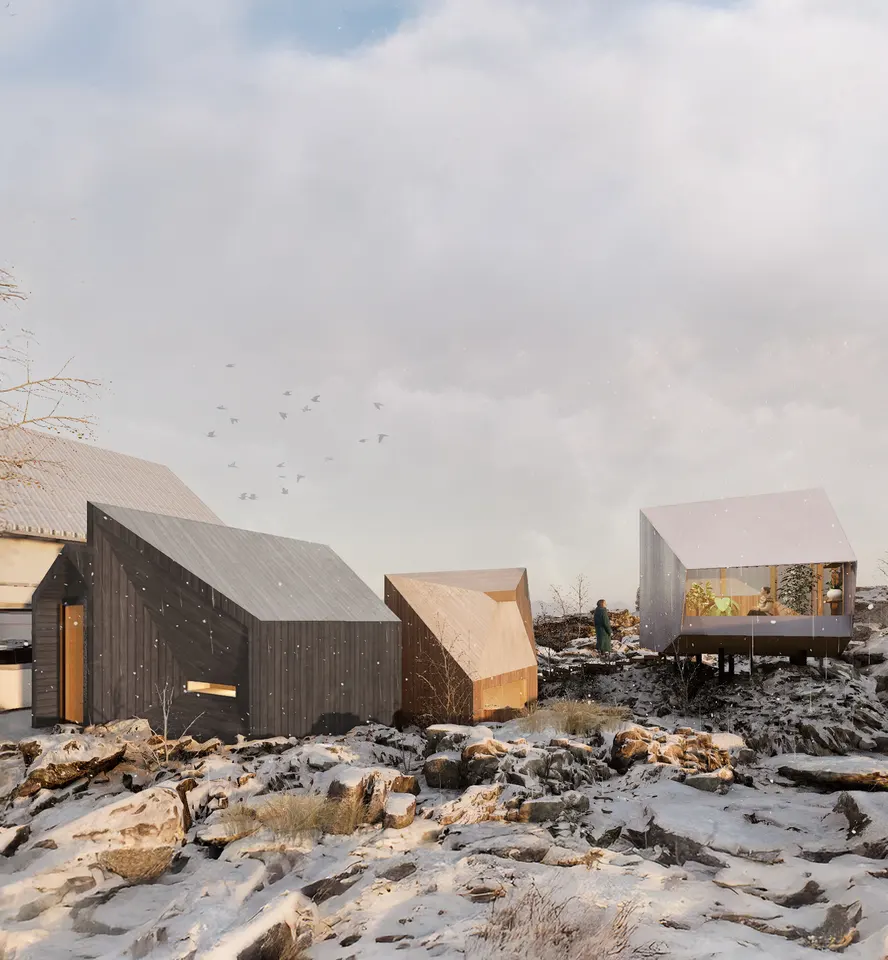 Iceland Slow Sauna Competition, volcanic landscape arrival