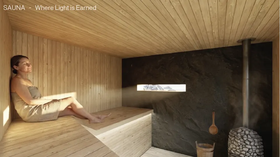 Sauna interior