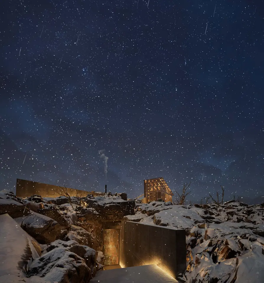 Illuminated landscape passage