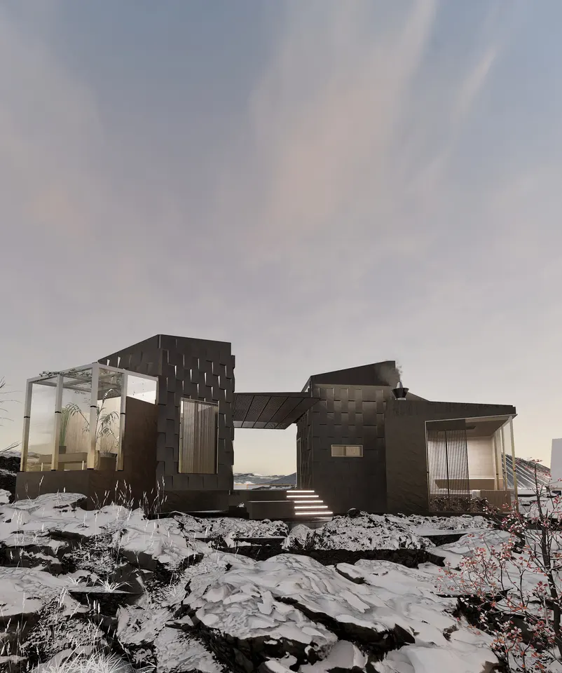Basalt landscape retreat