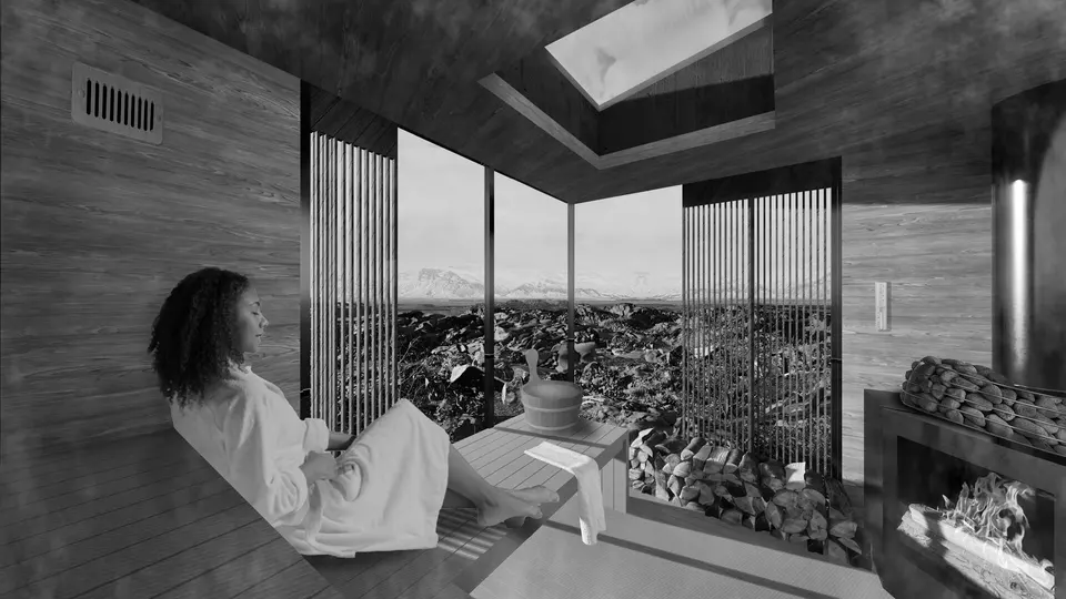 Sauna interior