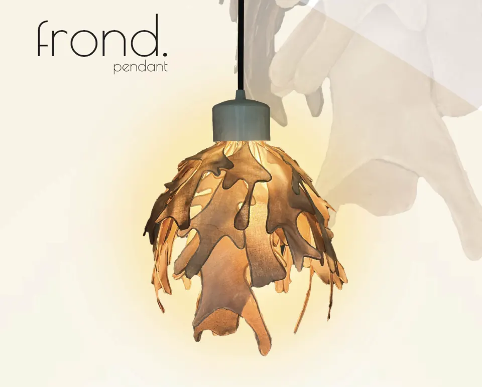 Frond finished luminaire