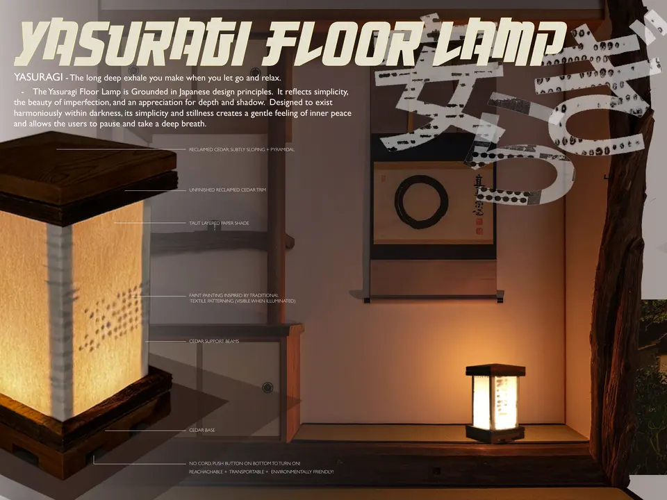 Yasuragi concept and final design