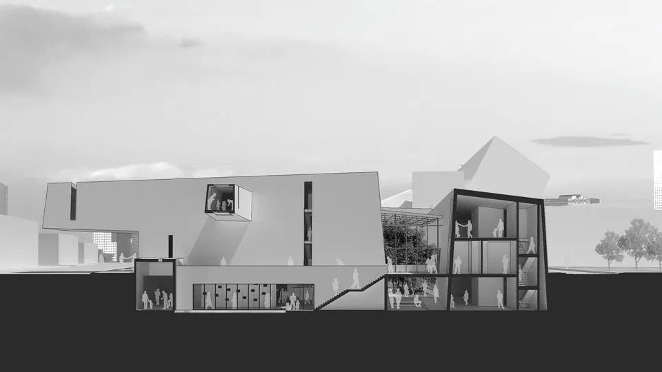 Museum plaza exterior