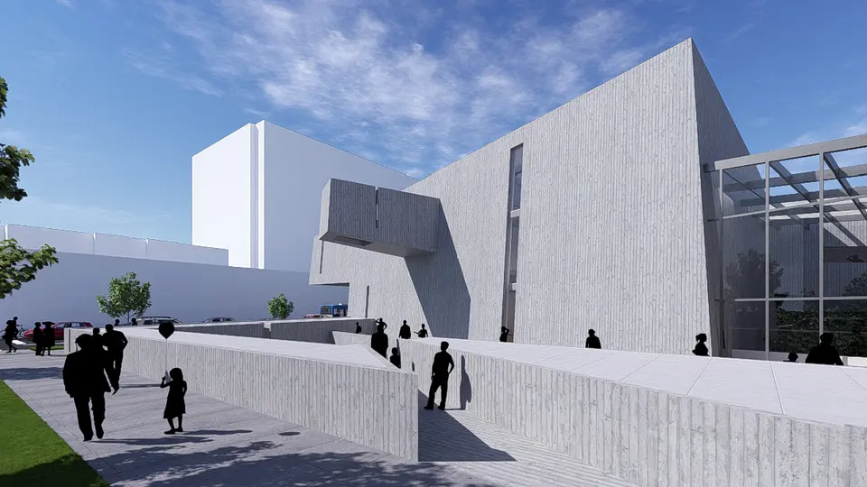 Street arrival perspective