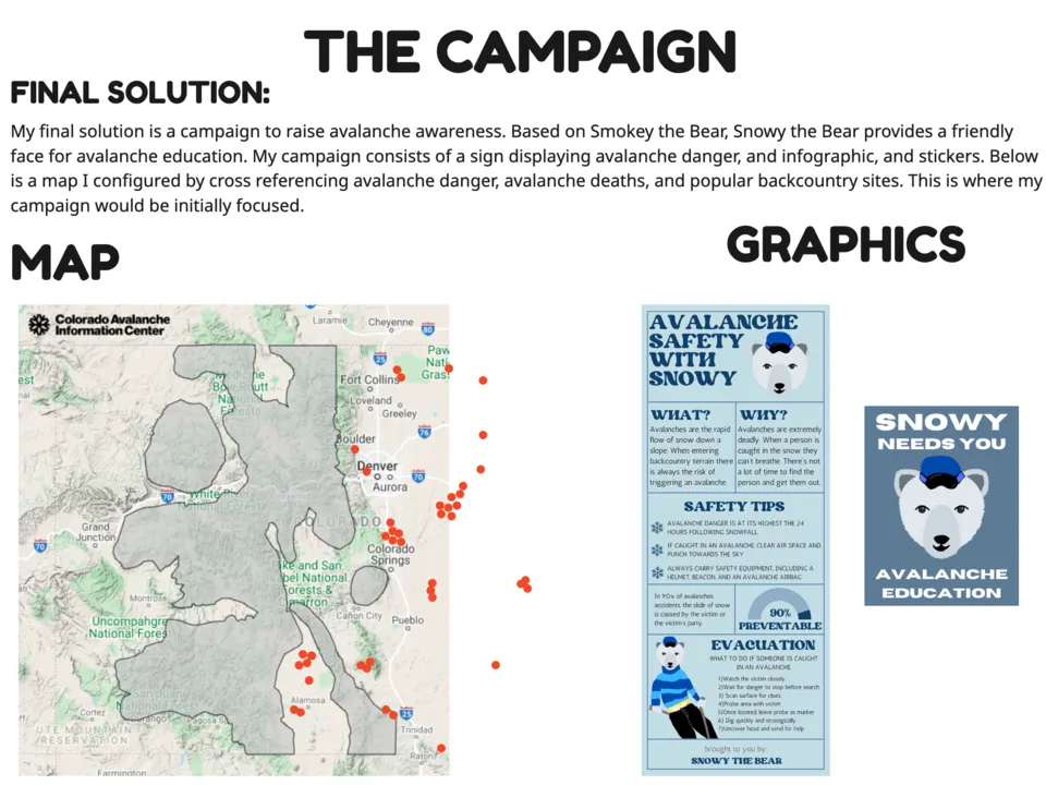 Snowy the Bear campaign and information system